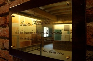 Targa di dedica a Franco Rinaldi