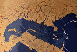 Padania nel pliocene