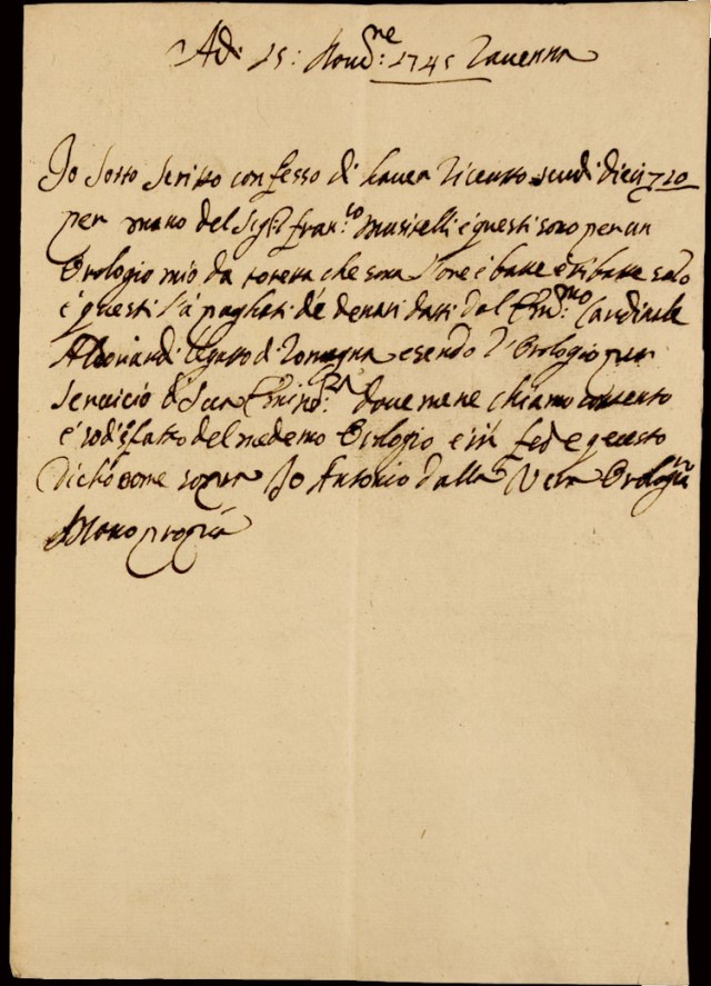 17.5 orologio Aldrovandi nero