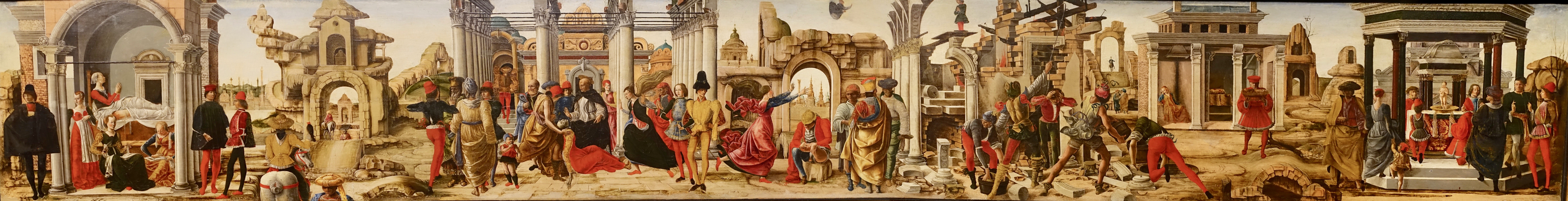 Miracoli di san Vincenzo Ferrer (Predella Polittico Griffoni), Ercole de' Roberti